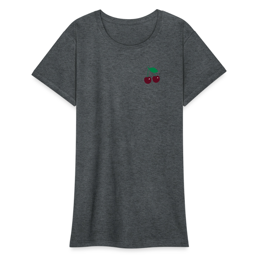 Frauen Gildan Heavy T-Shirt - Dunkelgrau meliert