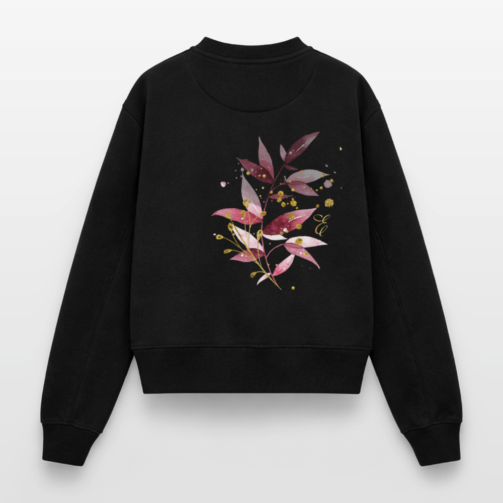 Relaxed Frauen Organic Sweatshirt - Schwarz