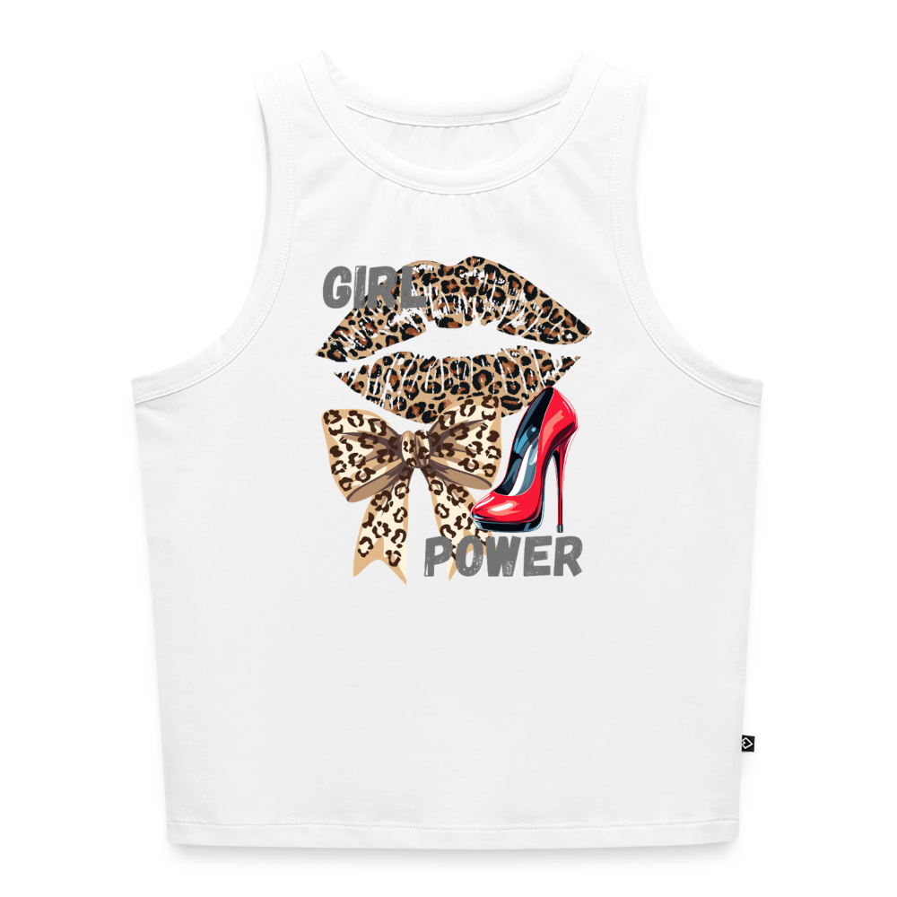 Cropped Frauen Organic Tank Top - Weiß