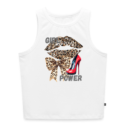 Cropped Frauen Organic Tank Top - Weiß