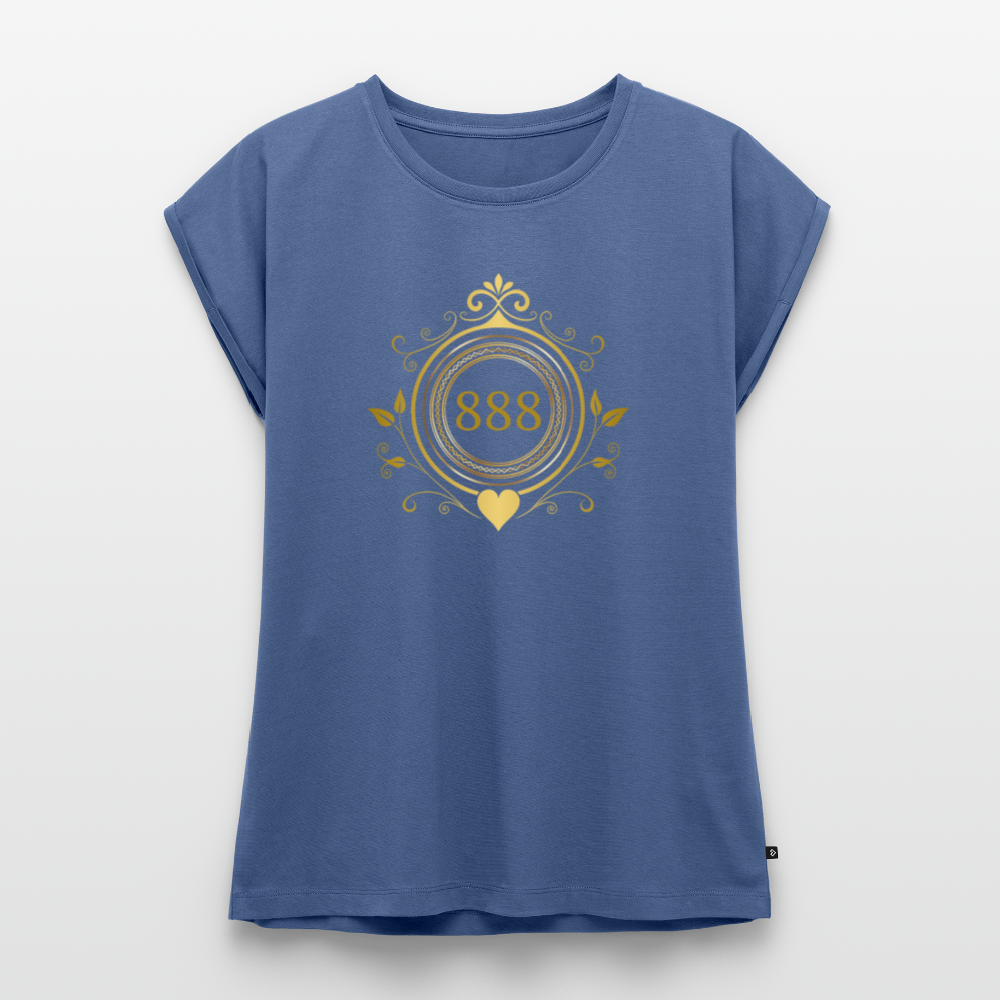 Frauen Oversize T-Shirt - Taubenblau