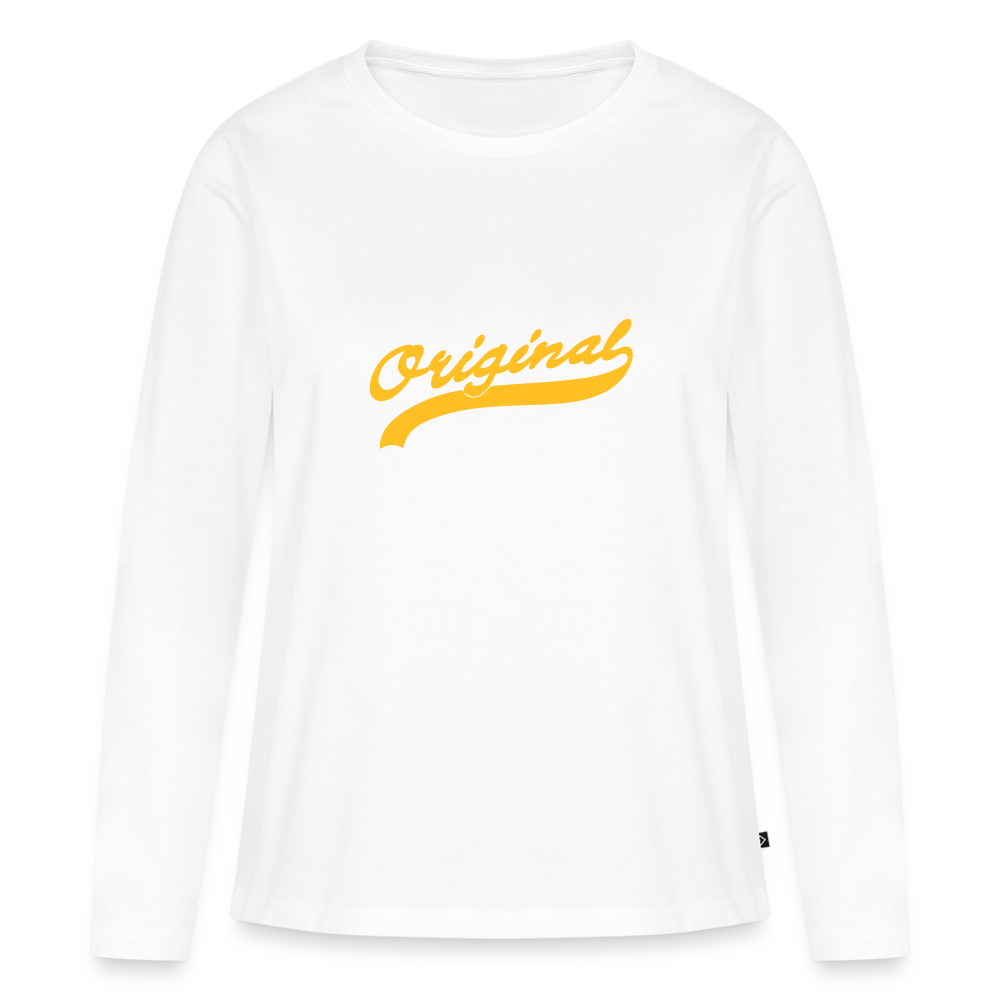 Frauen Premium Langarmshirt - Weiß