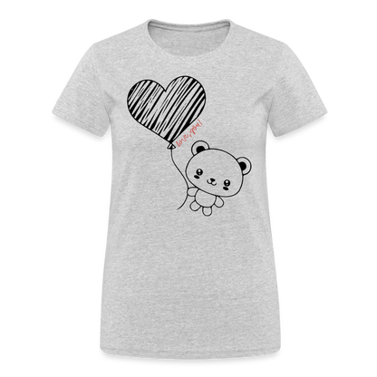 Frauen Heavy T-Shirt - Grau meliert
