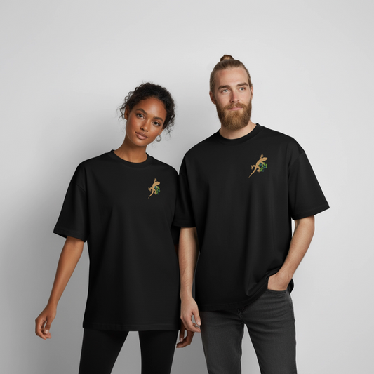 Boxy Heavyweight Unisex Organic T-Shirt - Schwarz