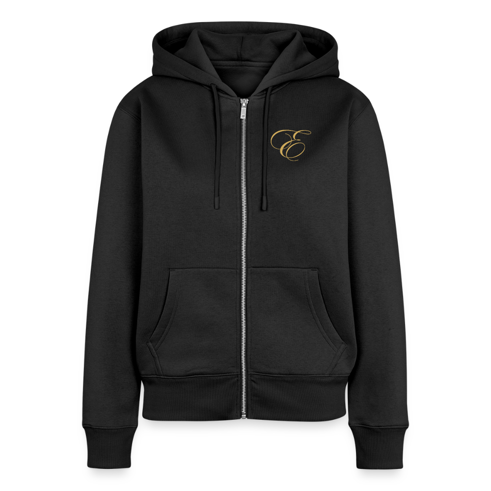 Frauen Premium Kapuzenjacke - Schwarz