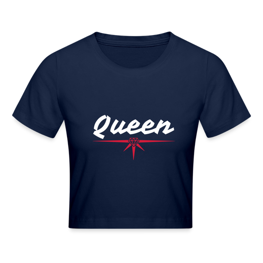 Cropped T-Shirt - Light Navy