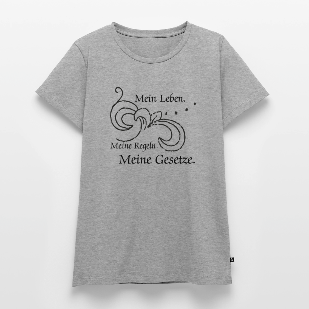 Frauen Premium T-Shirt - Grau meliert