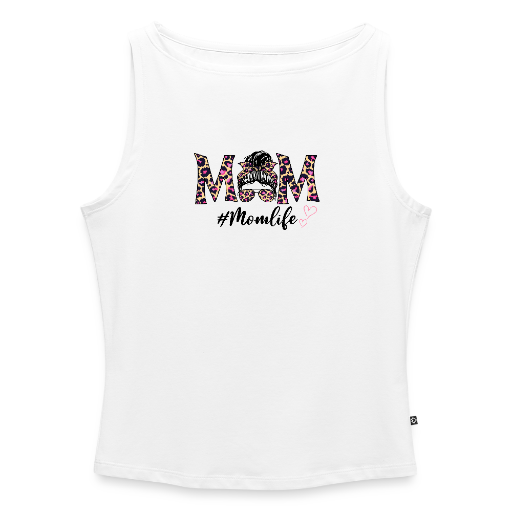 Frauen Tank Top mit U-Boot-Ausschnitt - Weiß