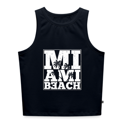 Frauen Cropped Tank Top - Navy