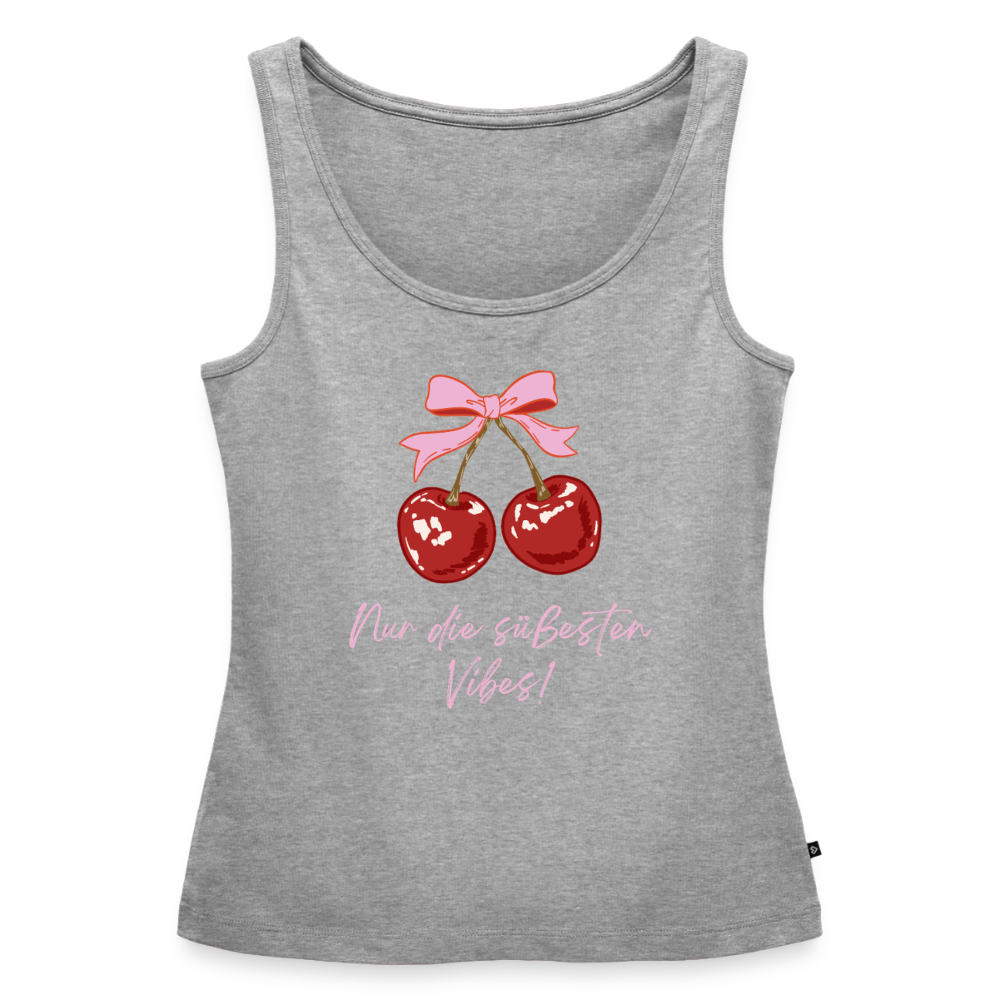 Frauen Premium Tank Top - Grau meliert