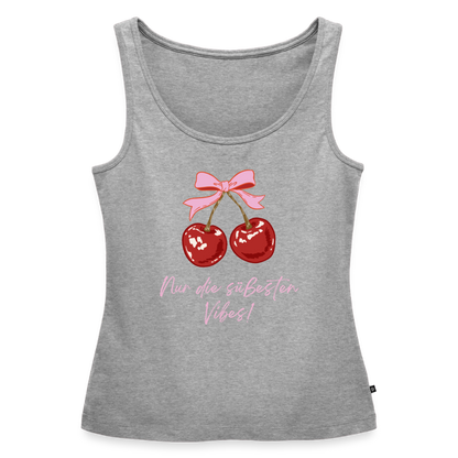 Frauen Premium Tank Top - Grau meliert