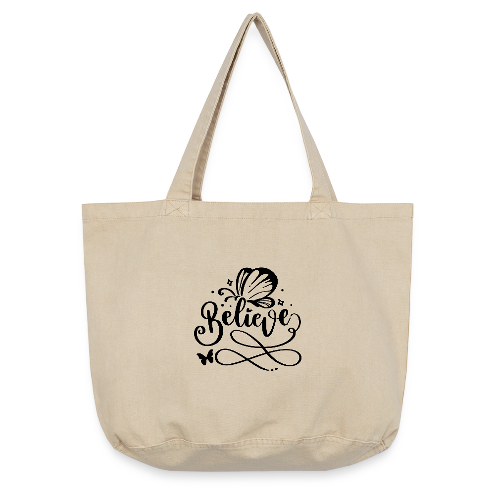 Vintage-Washed Shopper - Vintage Sand 