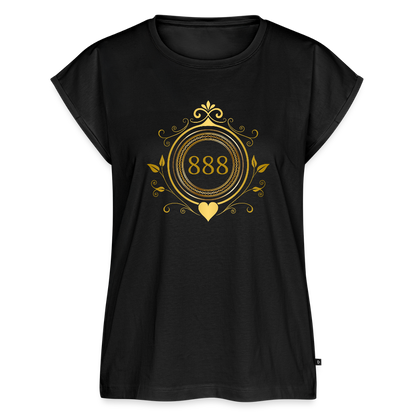 Frauen Oversize T-Shirt - Schwarz