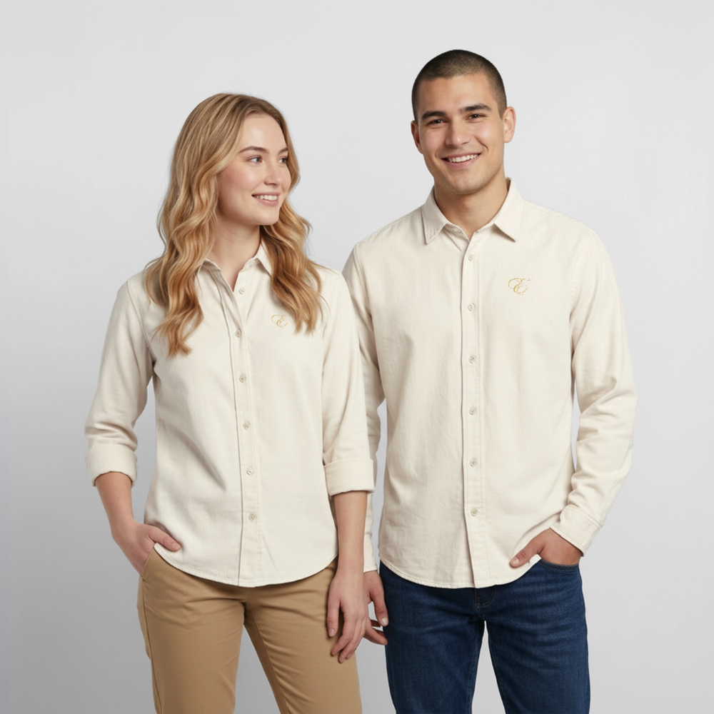 Relaxed Fit Unisex Organic Hemd - Natur