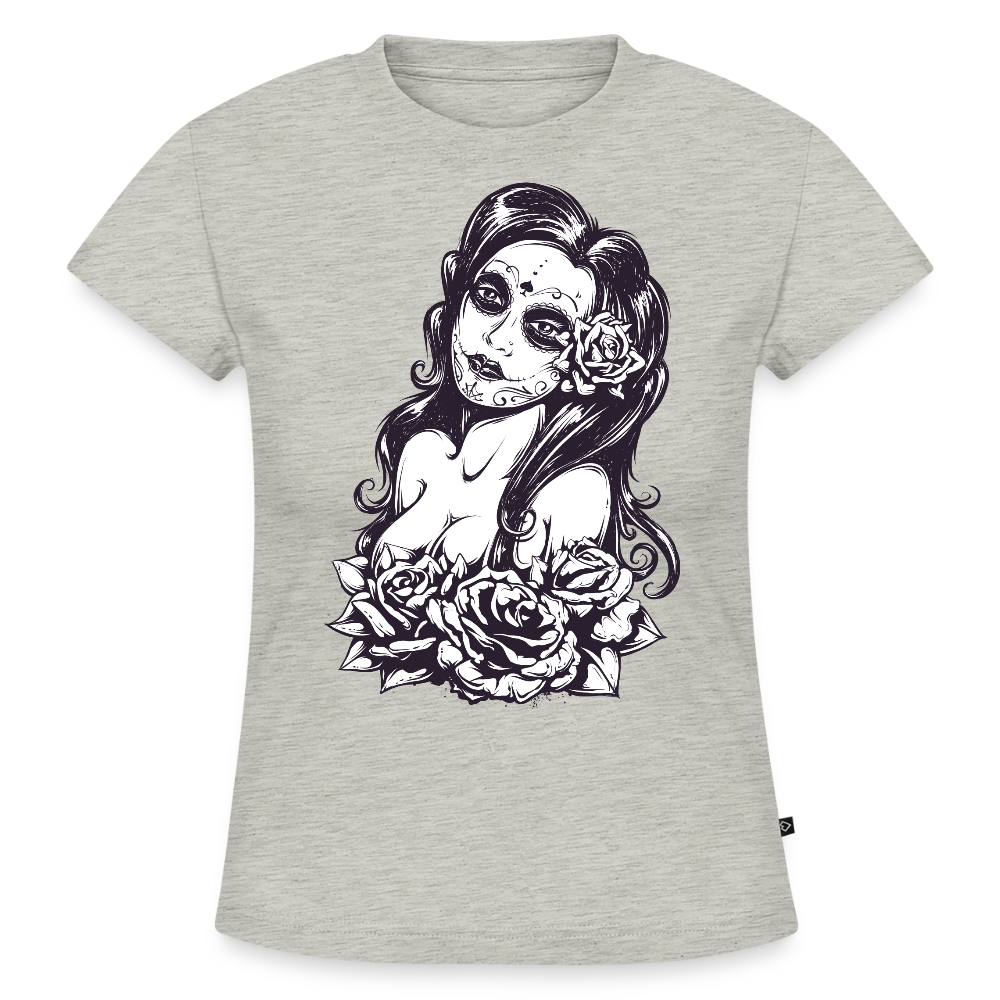 Frauen Slim Fit Organic T-Shirt - Grau meliert