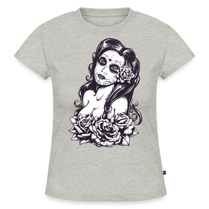 Frauen Slim Fit Organic T-Shirt - Grau meliert
