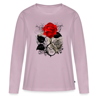 Frauen Premium Langarmshirt - Altrosa