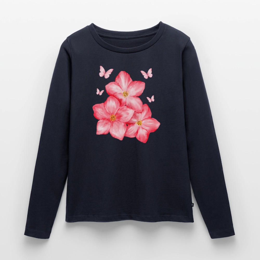 Frauen Premium Langarmshirt - Navy