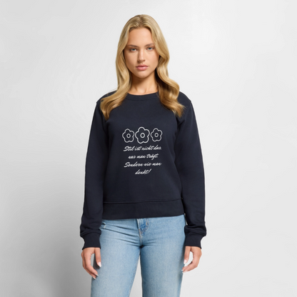 Frauen Premium Pullover - Navy