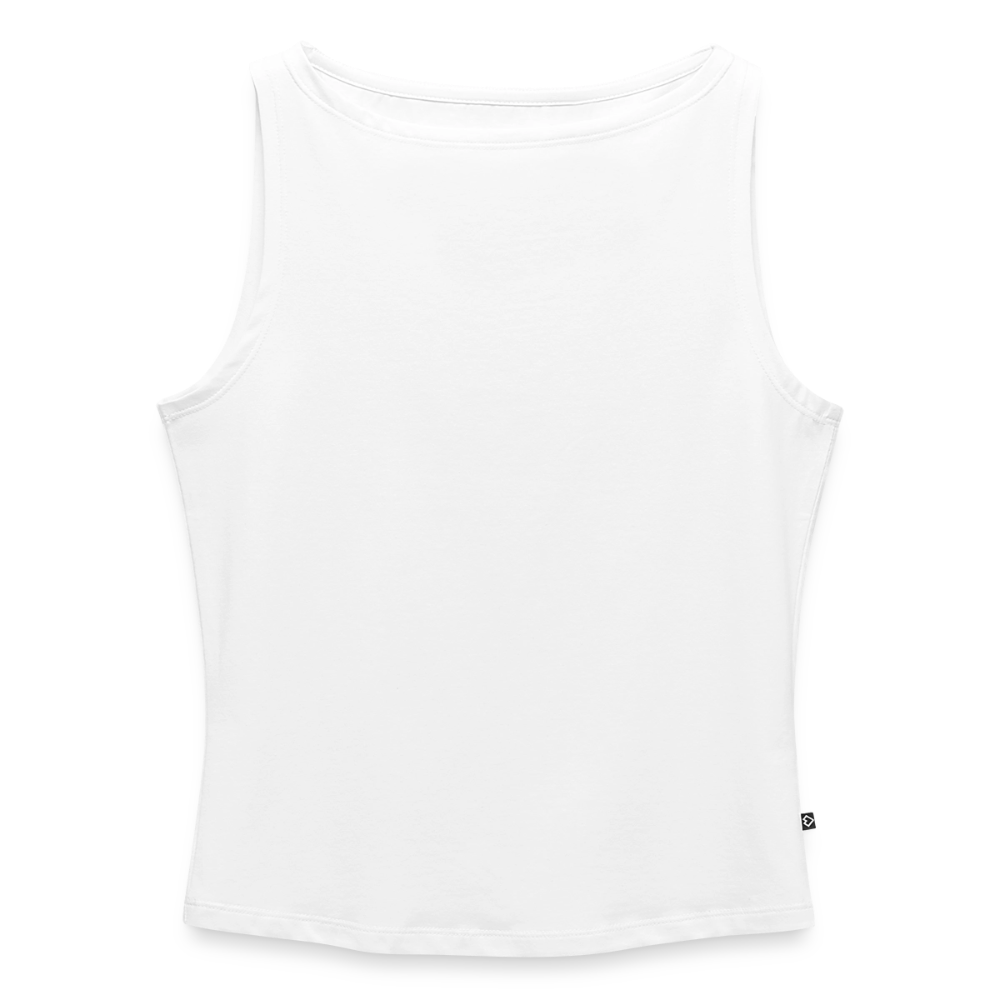 Frauen Tank Top mit U-Boot-Ausschnitt - Weiß