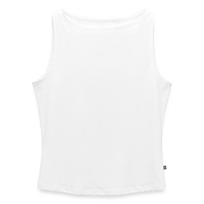 Frauen Tank Top mit U-Boot-Ausschnitt - Weiß