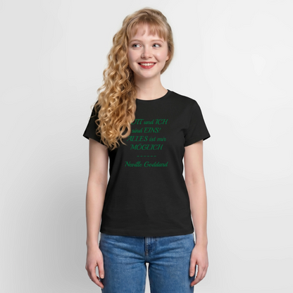 Frauen Supima Cotton T-Shirt - Schwarz