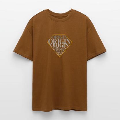 Oversized Heavyweight Unisex T-Shirt - Toffee