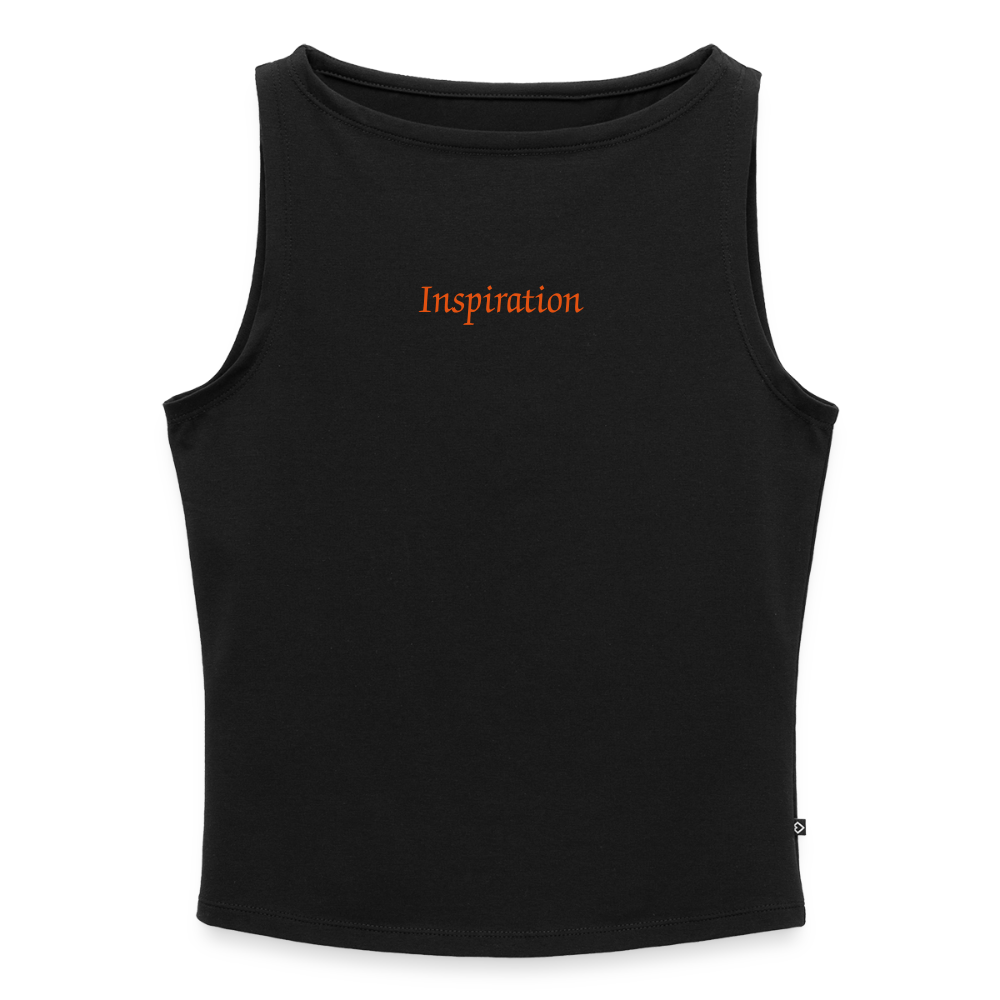 Frauen Tank Top mit U-Boot-Ausschnitt - Schwarz