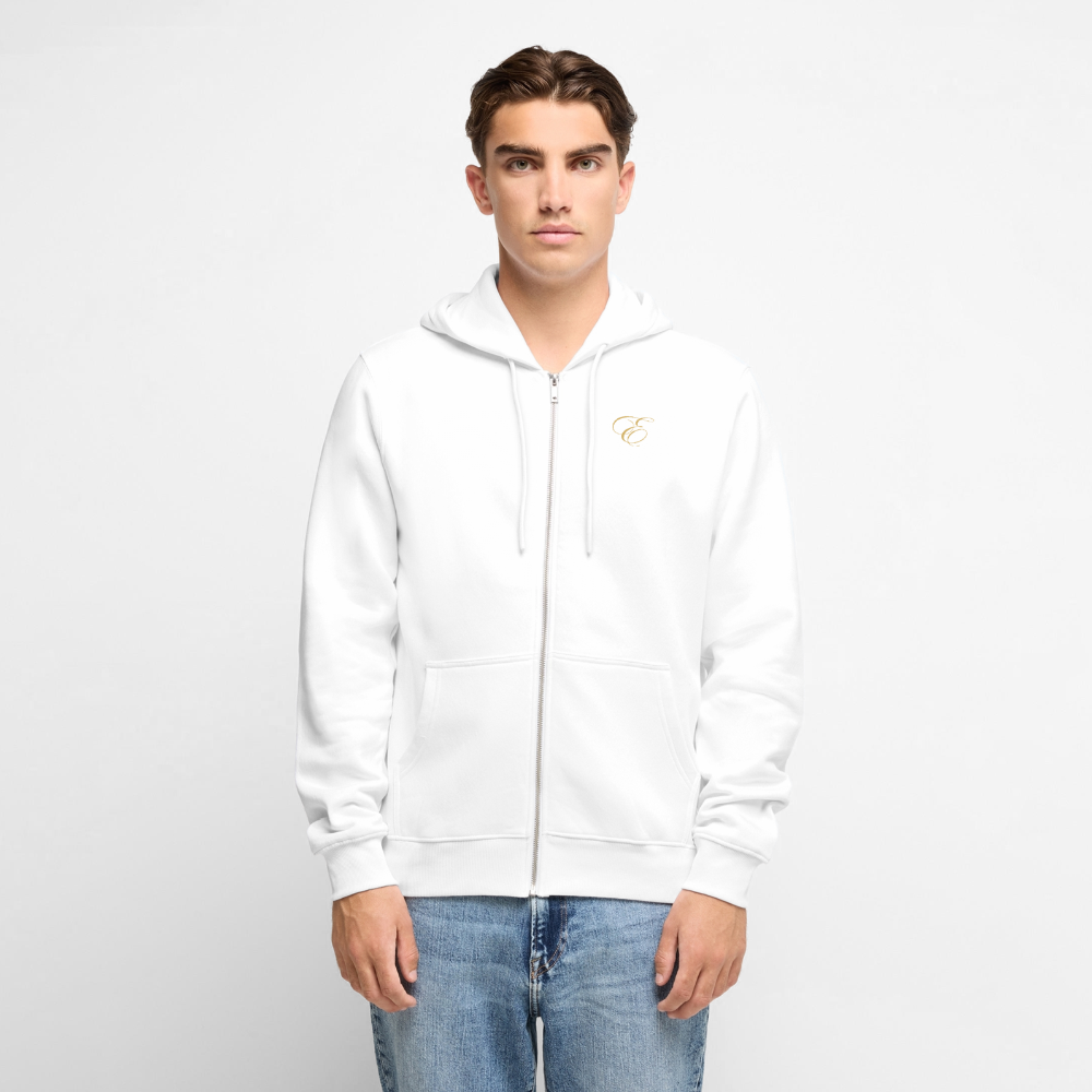 Männer Premium Kapuzenjacke - Weiß