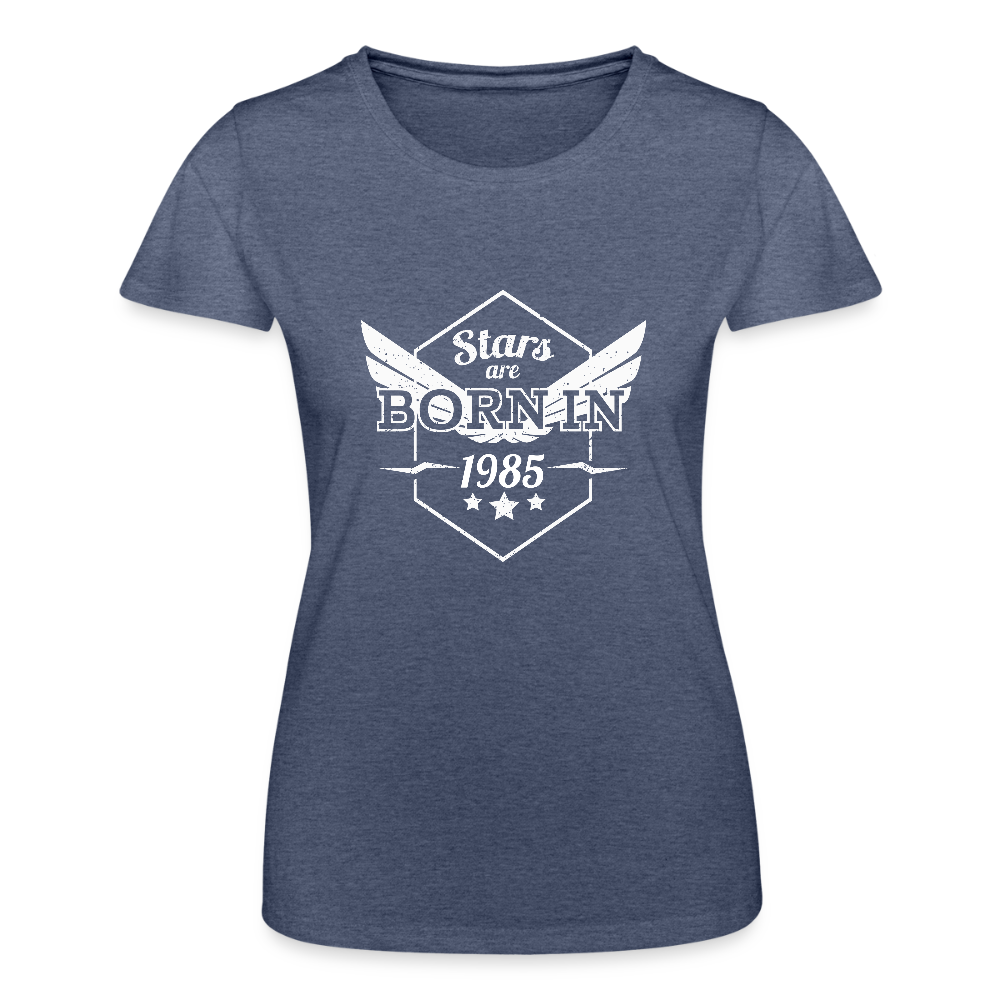 Frauen-T-Shirt von Fruit of the Loom - Navy meliert