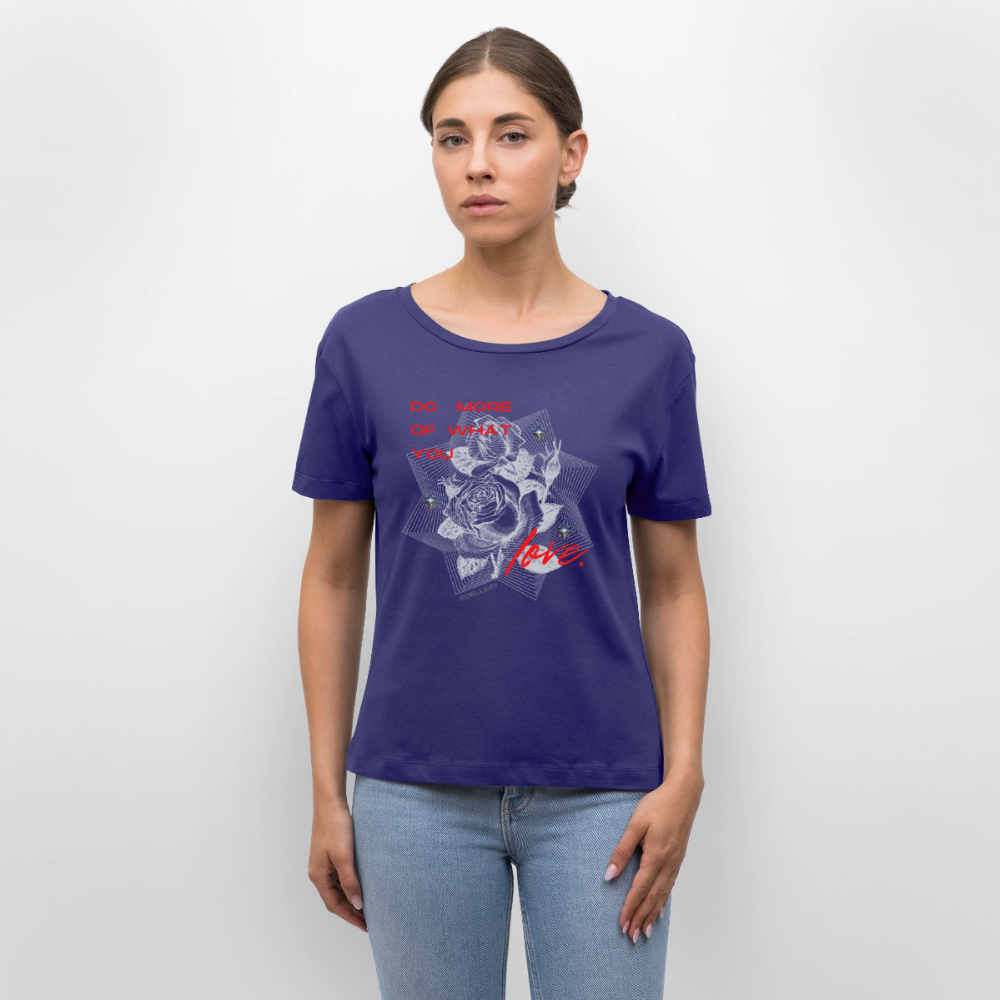 Relaxed Rundhals Frauen Bio-T-Shirt - Dämmerung