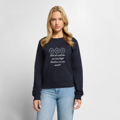 Frauen Premium Pullover - Navy
