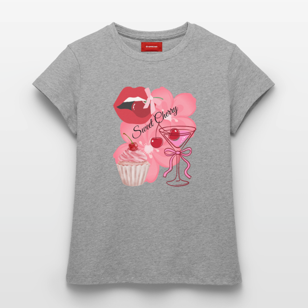 Frauen Supima Cotton T-Shirt - Grau meliert