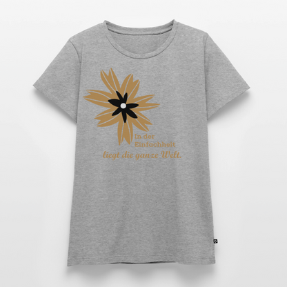 Frauen Premium T-Shirt - Grau meliert