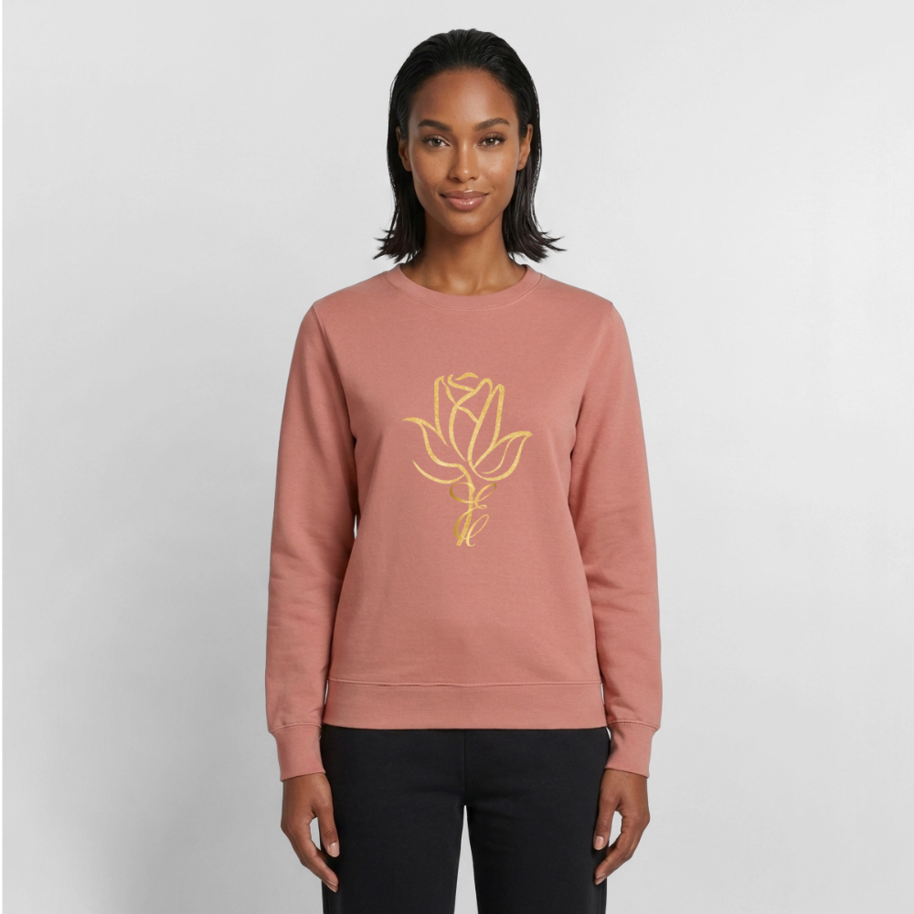 Frauen Sweatshirt - Altrosa