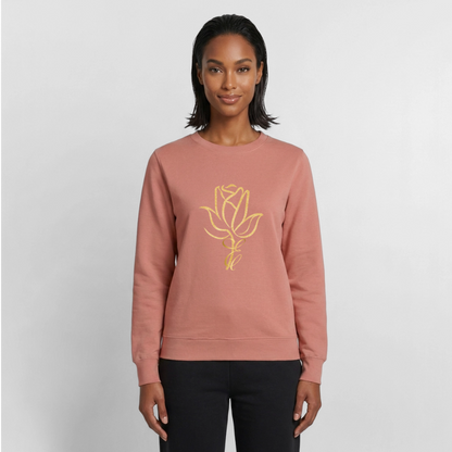 Frauen Sweatshirt - Altrosa