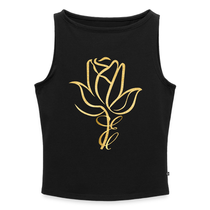 Frauen Tank Top mit U-Boot-Ausschnitt - Schwarz