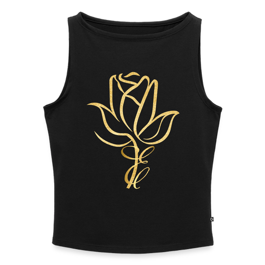 Frauen Tank Top mit U-Boot-Ausschnitt - Schwarz