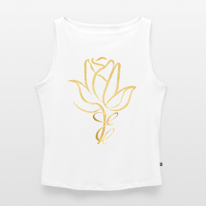 Frauen Tank Top mit U-Boot-Ausschnitt - Weiß