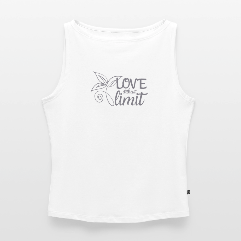 Frauen Tank Top mit U-Boot-Ausschnitt - Weiß