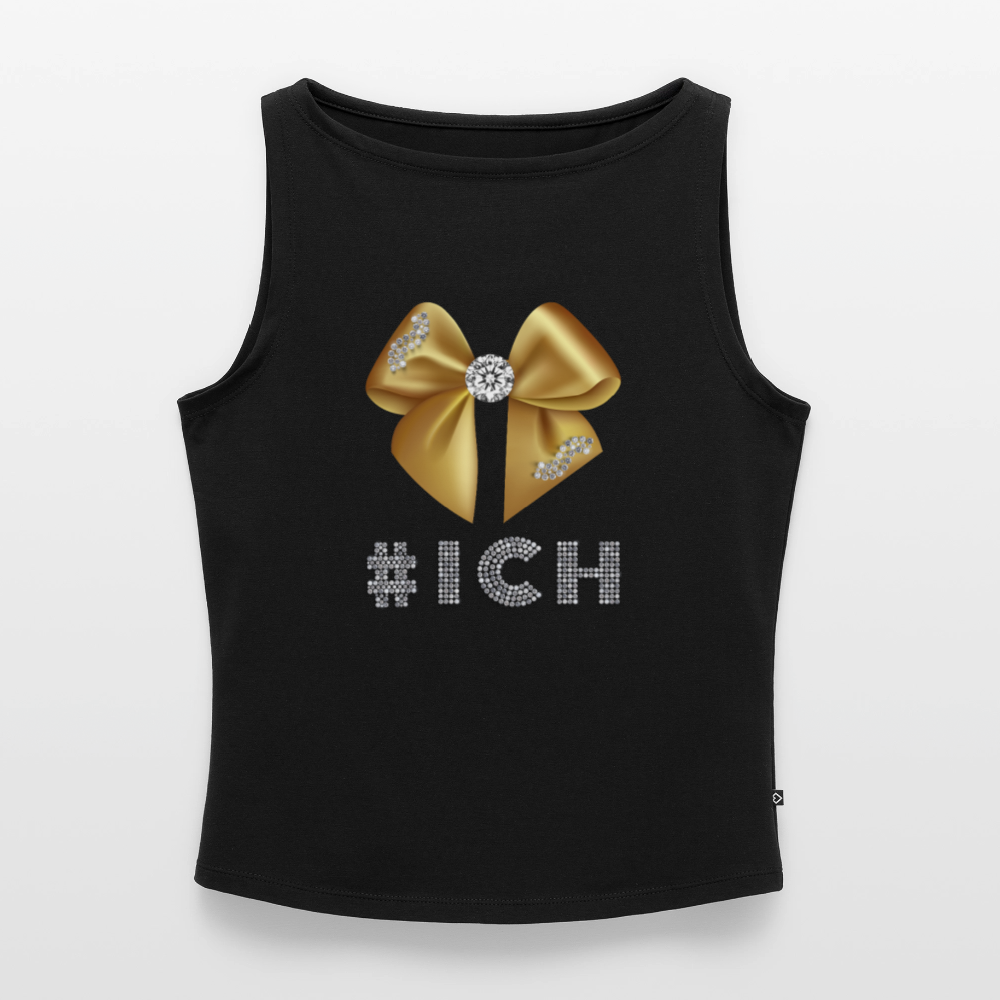 Frauen Tank Top mit U-Boot-Ausschnitt - Schwarz