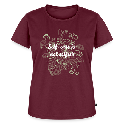 Frauen Premium T-Shirt - Burgunderrot