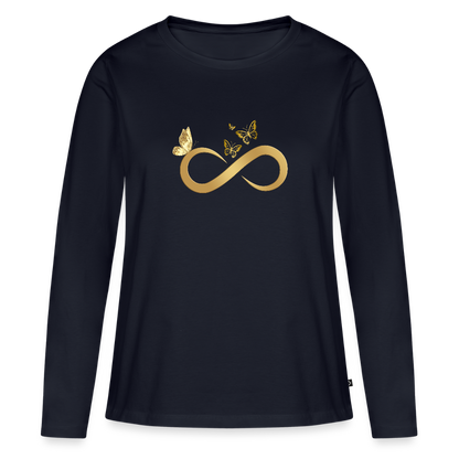 Frauen Premium Langarmshirt - Navy