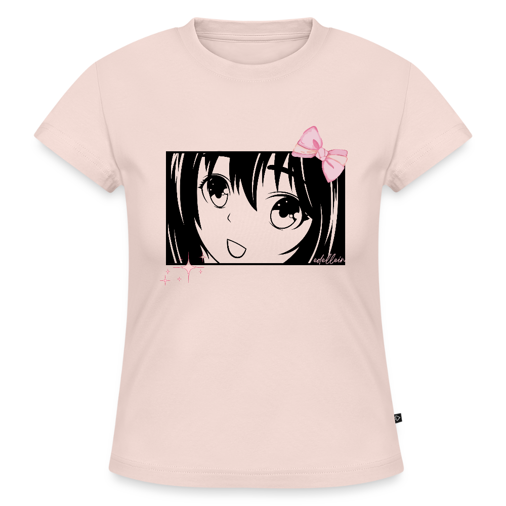 Frauen Slim Fit Organic T-Shirt - Puderrosa