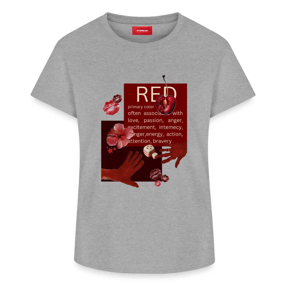 Frauen Supima Cotton T-Shirt - Grau meliert