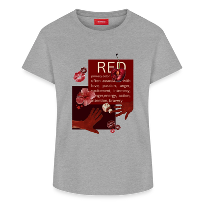 Frauen Supima Cotton T-Shirt - Grau meliert