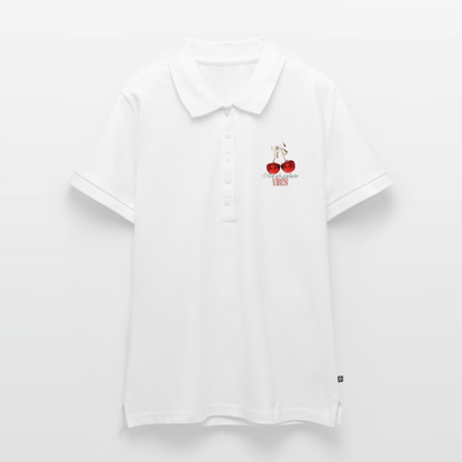 Frauen Premium Bio Polo Shirt - Weiß
