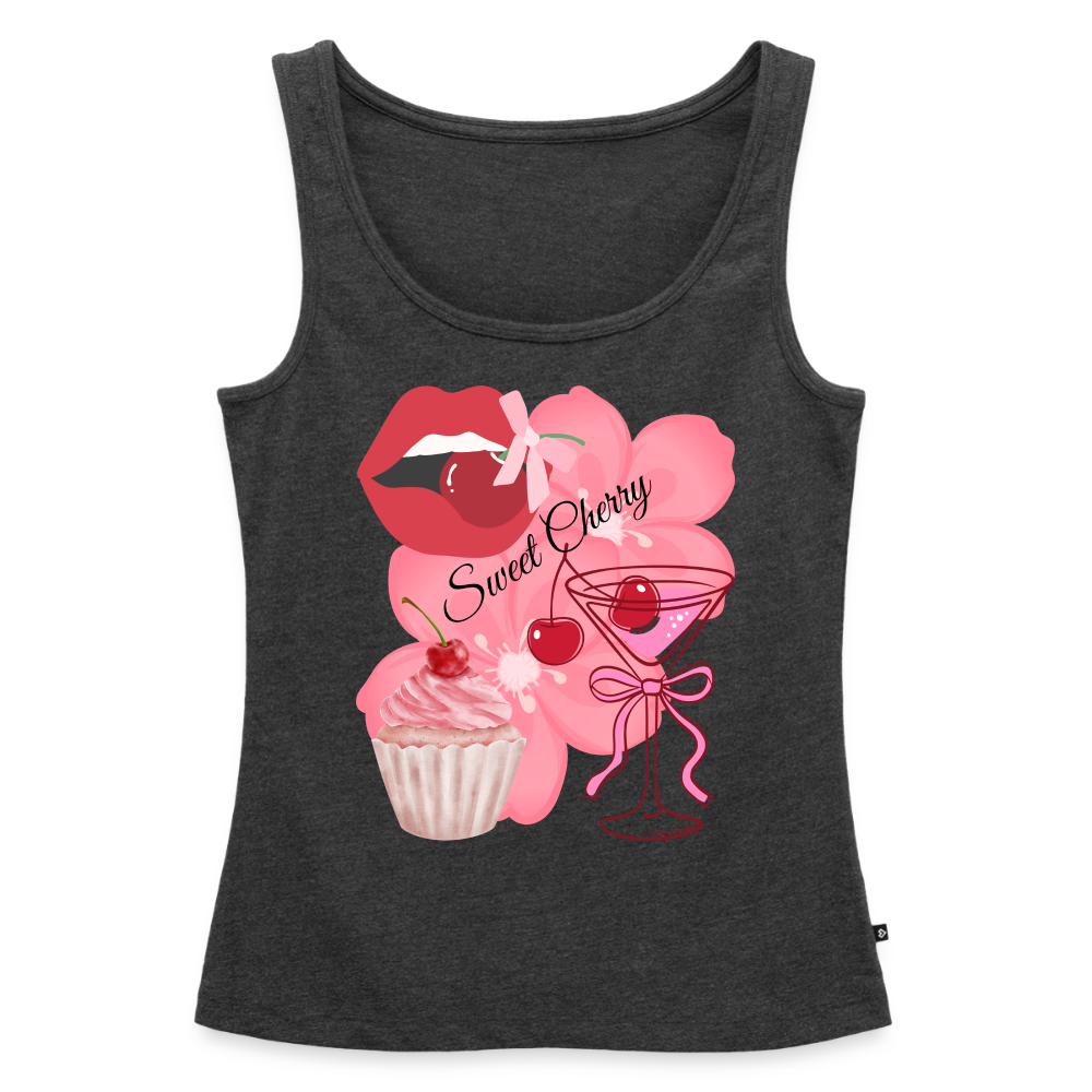 Frauen Premium Tank Top - Anthrazit meliert