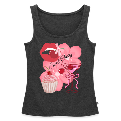 Frauen Premium Tank Top - Anthrazit meliert