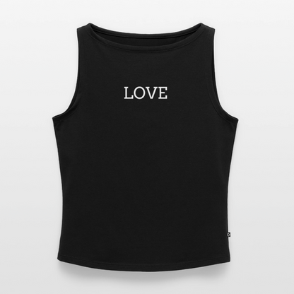 Frauen Tank Top mit U-Boot-Ausschnitt - Schwarz